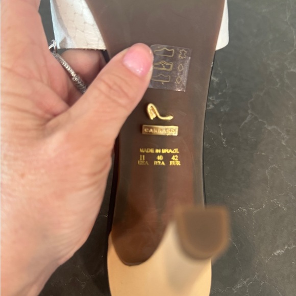 Carrano Women's Old Money preppy White&Black 4" Heels. Never worn no box Sz 11 - Picture 8 of 8